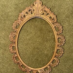 Vintage Brass Oval Frame FR1 BIS, Made in Italy